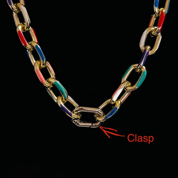 Louis Vuitton #312 lock with generic brand chain Necklace up cycled repurposed - Picture 4 of 4